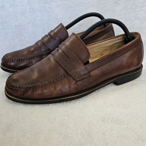 JOHNSTON MURPHY Men's Ainsworth Penny 20-7796 Mahogany Mens Size 9M